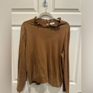 JCREW Ruffleneck Sweater Size XL